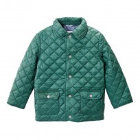 Petit Bateau Steppjacke in grün