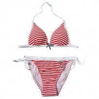 Kiwi St. Tropez Bikini in rot-weiß gestreift